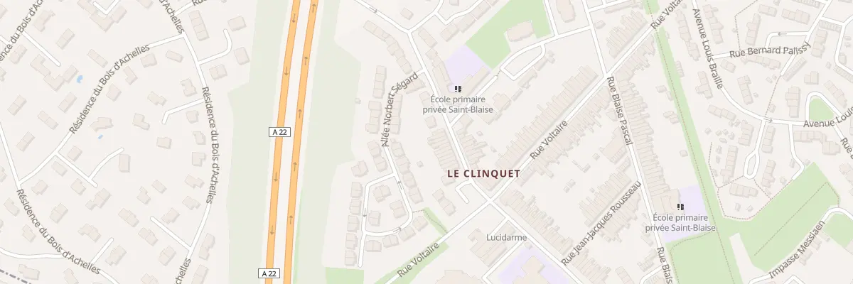 Plan du 493 Rue du Clinquet à Tourcoing
