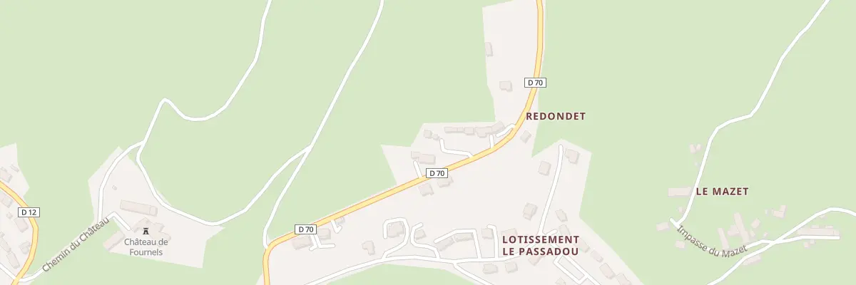 Plan du 5106 Redondet à Fournels