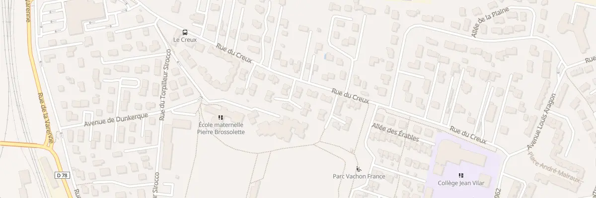 Plan du 45 Rue du Creux à Riom