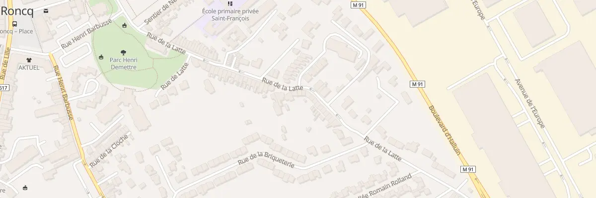 Plan du 48 Rue de la Latte à Roncq