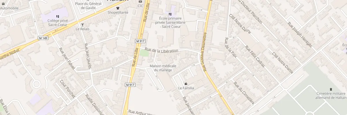 Plan du 22 Rue de la Libération à Halluin