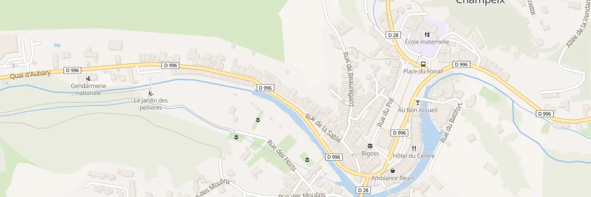 Plan du 30 Quai d’Aubary à Champeix