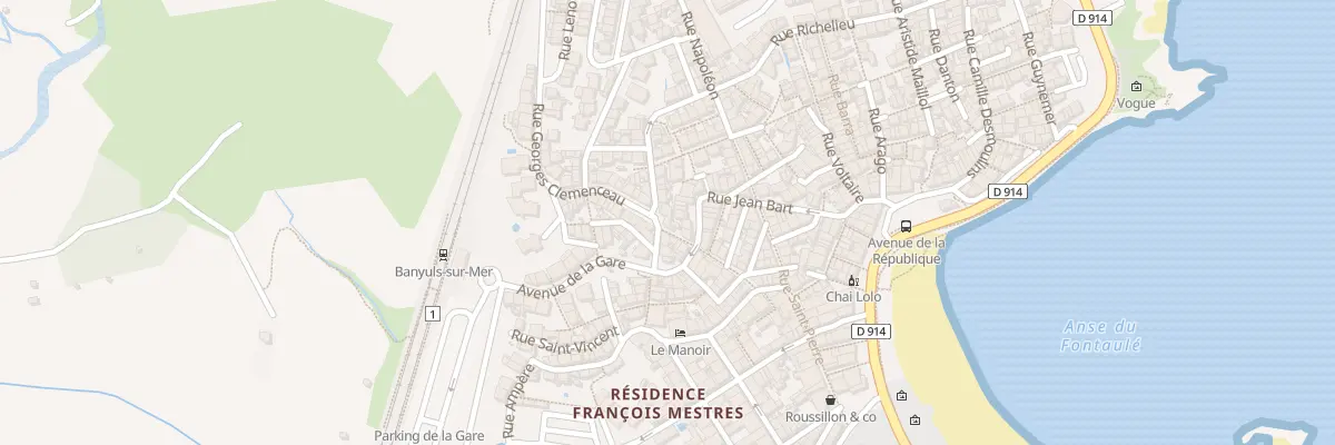 Plan du 6 Rue Georges Clemenceau à Banyuls-sur-Mer
