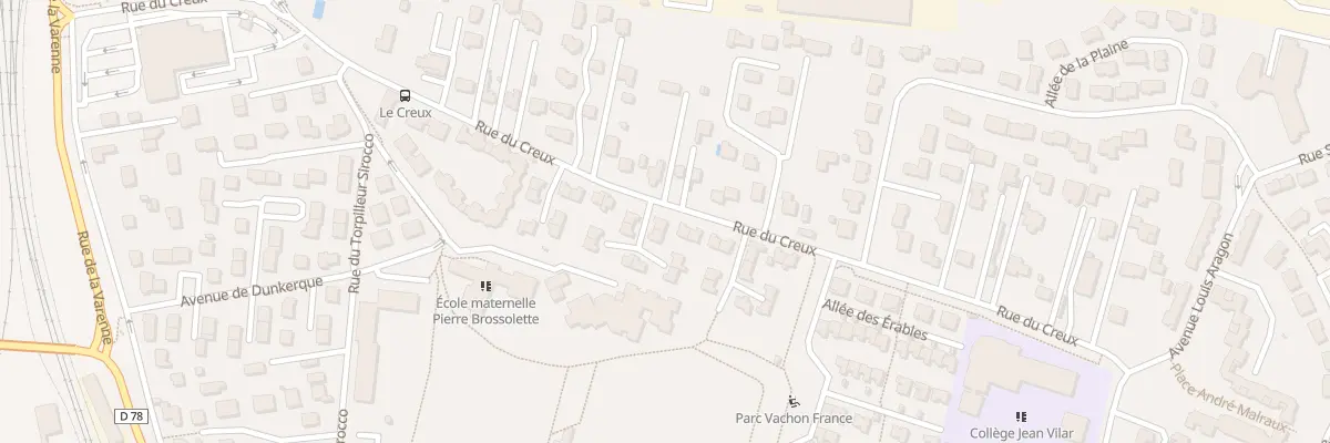 Plan du 47 Rue du Creux à Riom