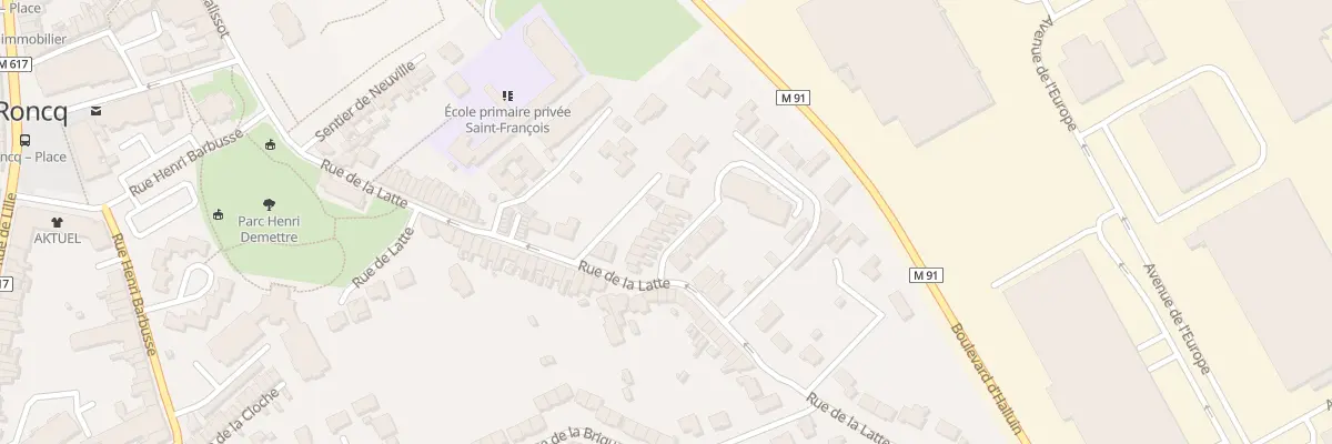 Plan du 43 Rue de la Latte à Roncq