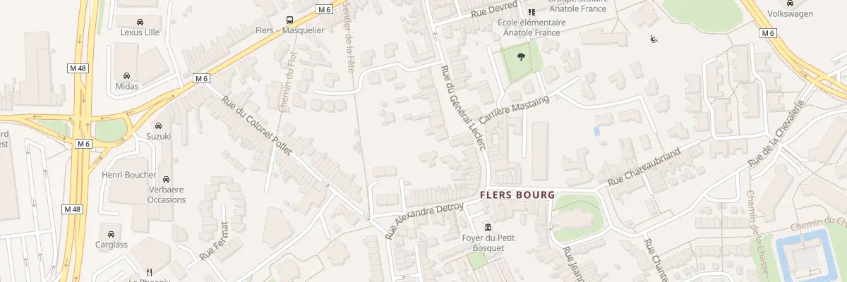 Plan du 21B Rue du General Leclerc à Villeneuve-d’Ascq