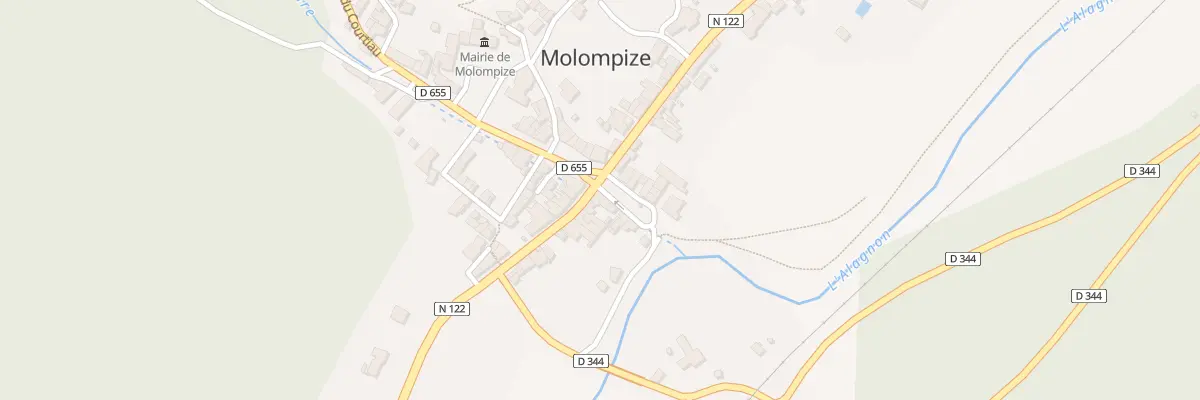 Plan du 5252 Le Bourg à Molompize