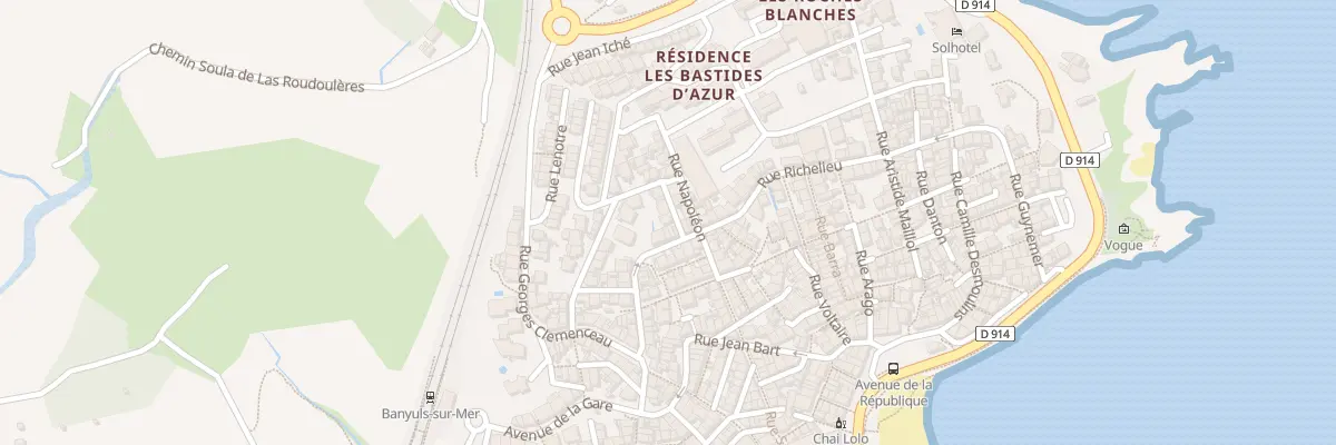 Plan du 1 Rue Alphonse Daudet à Banyuls-sur-Mer