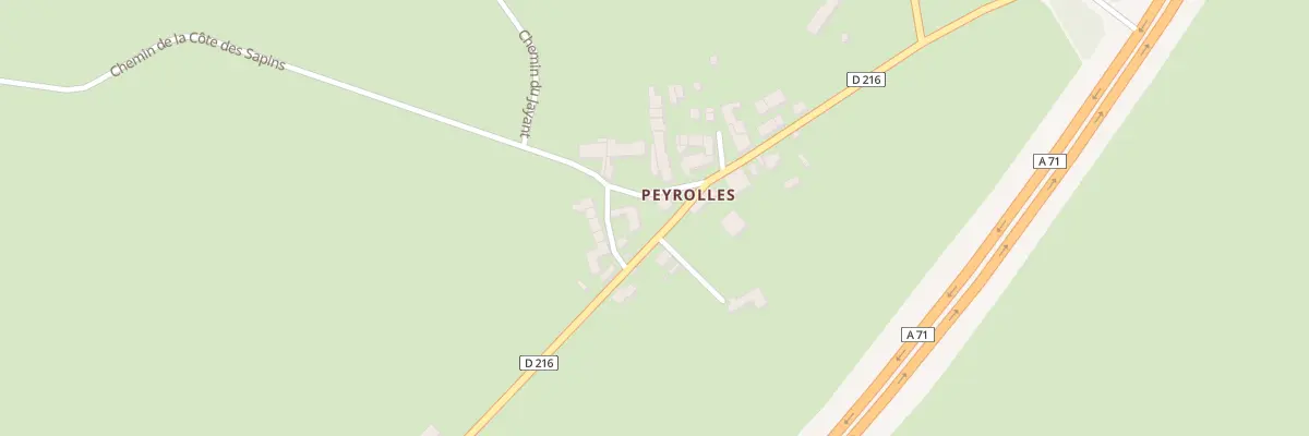 Plan du 12 Rte des Volcans (Peyrolles) à Gannat