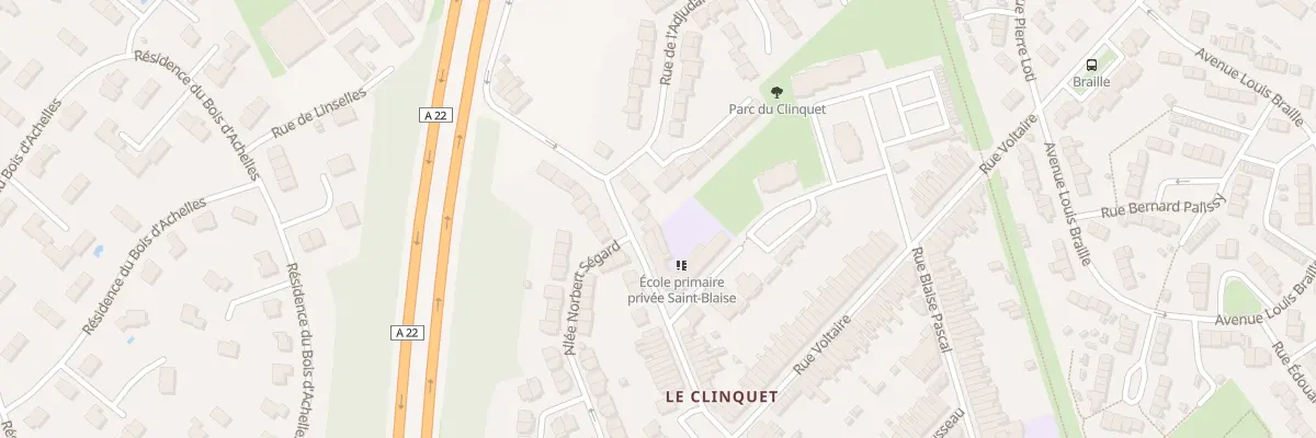 Plan du 498 Rue du Clinquet à Tourcoing