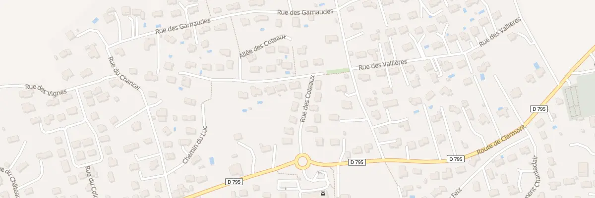 Plan du 9 Rue des Coteaux à Tallende