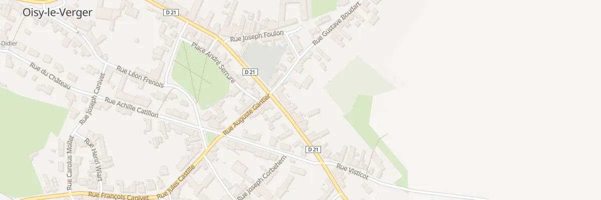 Plan du 7 Rue Pierre Boutrouille à Oisy-le-Verger