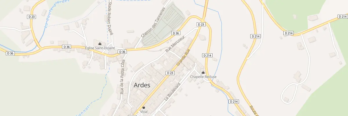 Plan du 18 Rue Grande Rue à Ardes