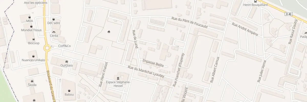 Plan du 8 All Régine Pernoud à Nevers