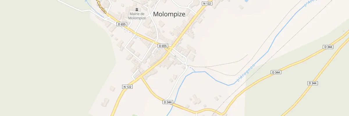 Plan du 5250 Le Bourg à Molompize