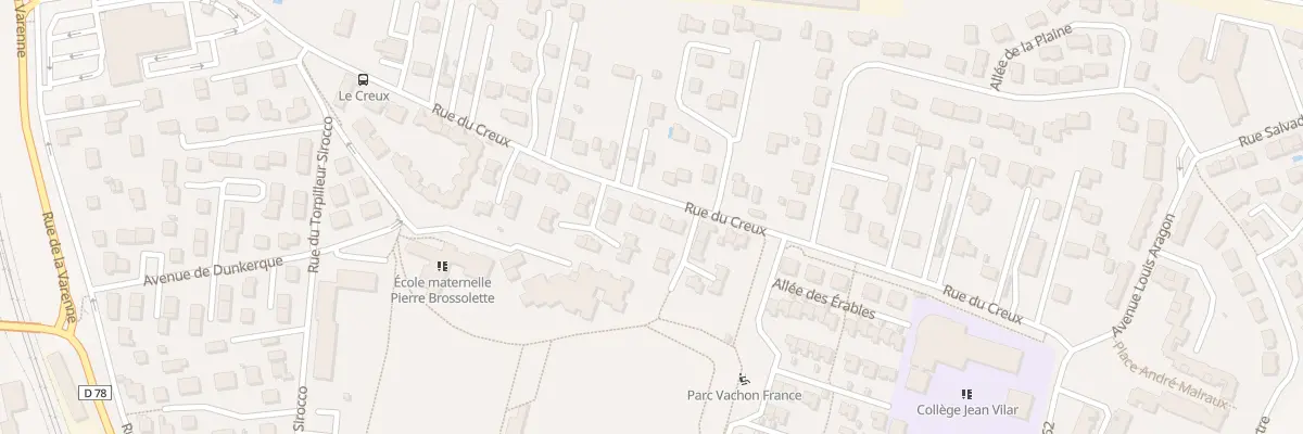 Plan du 51 Rue du Creux à Riom