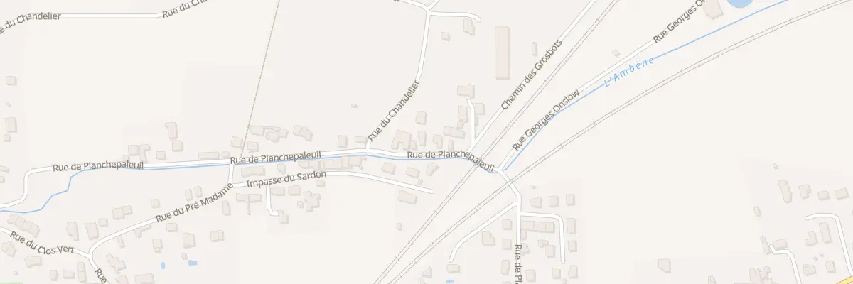 Plan du 86 Rue de Planchepaleuil à Riom