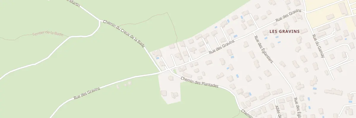 Plan du 58 Rue des Gravins à Aubière