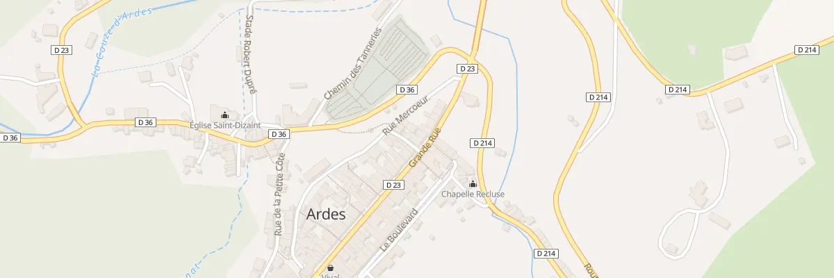 Plan du 2 Rue St Esprit à Ardes