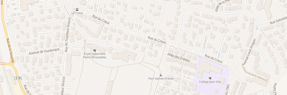Plan du 57 Rue du Creux à Riom