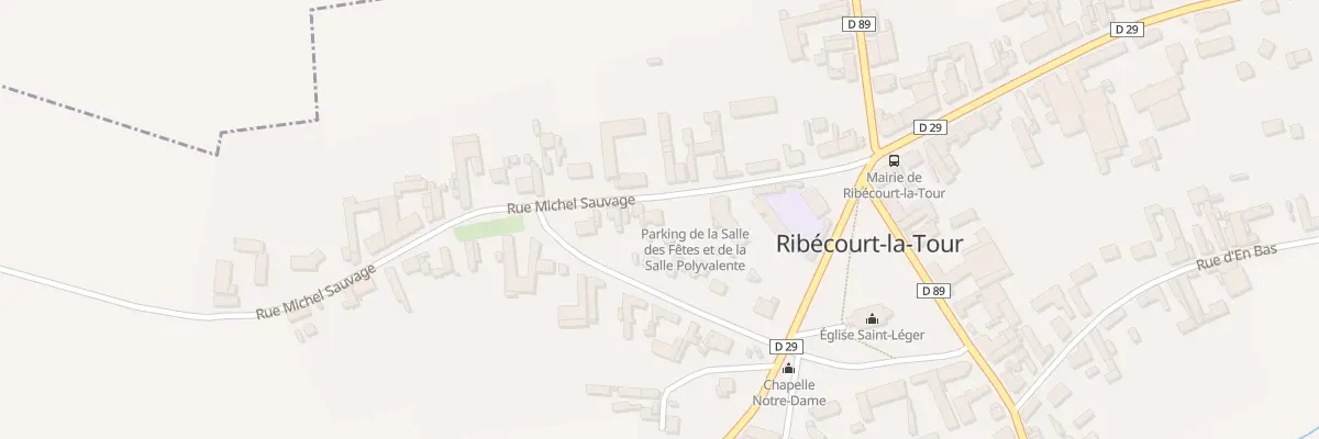 Plan du 3B Rue Michel Sauvage à Ribécourt-la-Tour