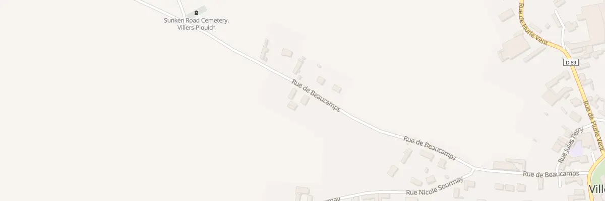 Plan du 445 Rue de Beaucamps à Villers-Plouich
