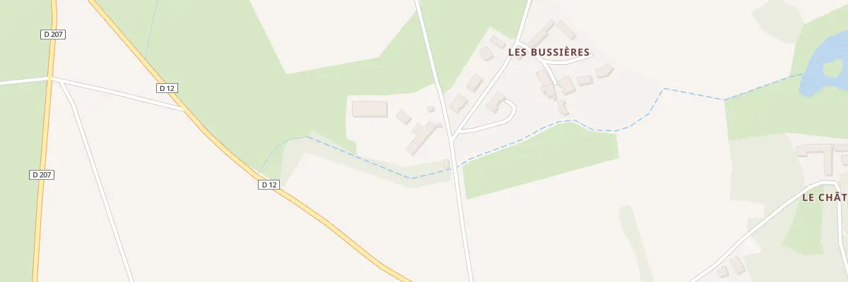 Plan du 9004 Aux Bussières à Saint-Agoulin