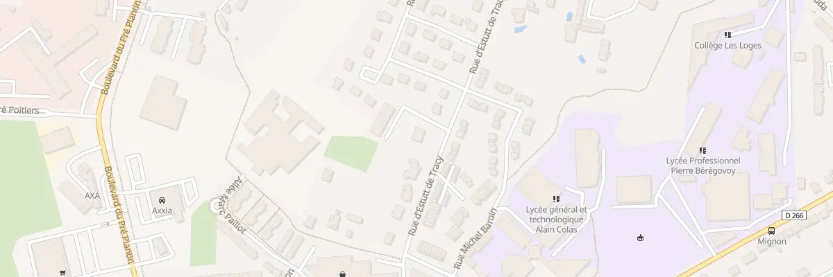 Plan du 36 Rue d’Estutt de Tracy à Brèves