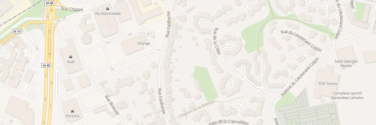 Plan du 92 Rue Faidherbe à Villeneuve-d’Ascq
