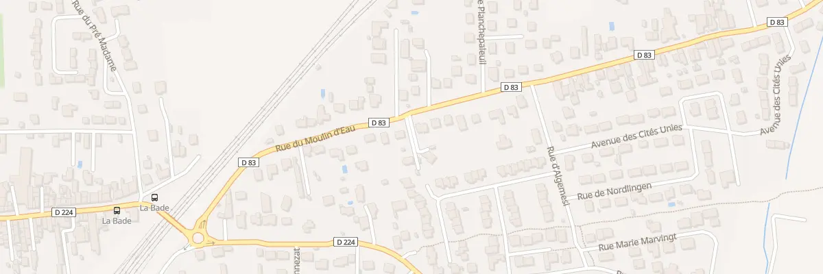 Plan du 31 Rue du Moulin d’Eau à Riom