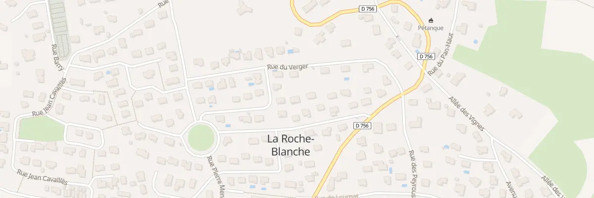 Plan du 20 Av des Druides à La Roche-Blanche