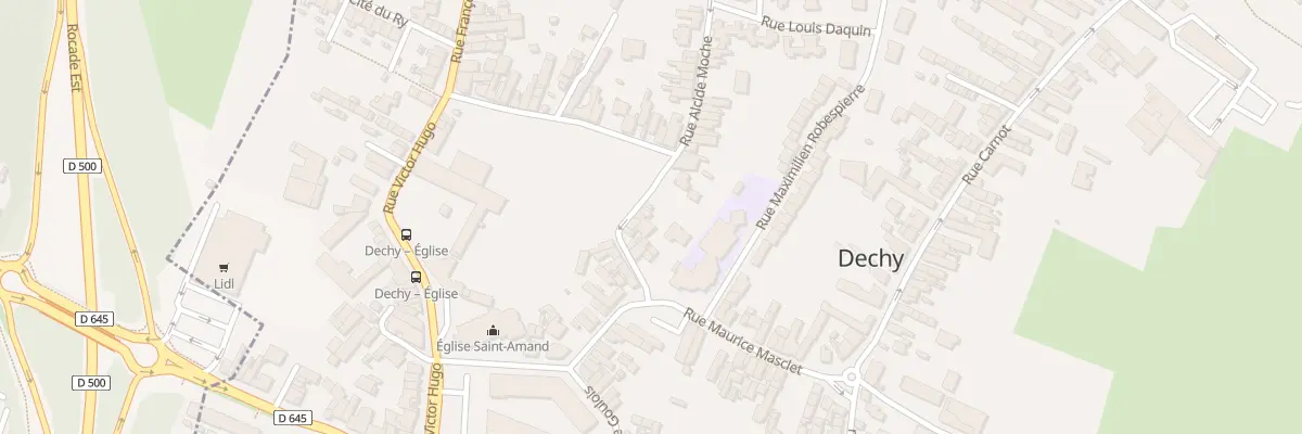 Plan du 14 Rue Emile Zola à Dechy