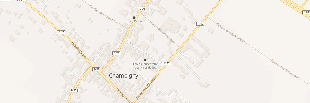 Plan du 2 Rue de l’Abbe Charles Hure à Champigny