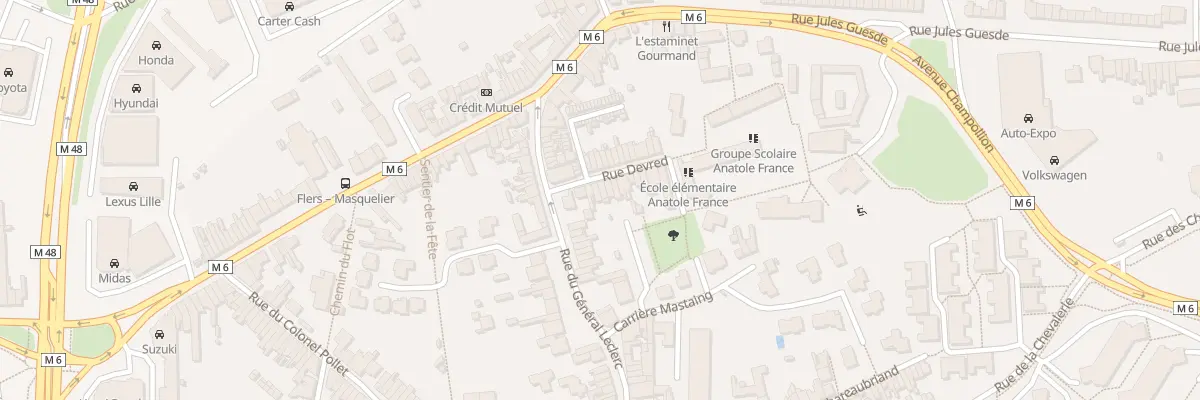 Plan du 4 Rue Devred à Villeneuve-d’Ascq