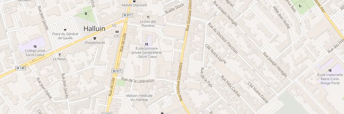 Plan du 58 Rue Gustave Desmettre à Halluin