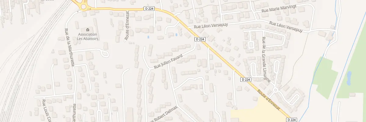Plan du 8 Rue Julien Favard à Riom