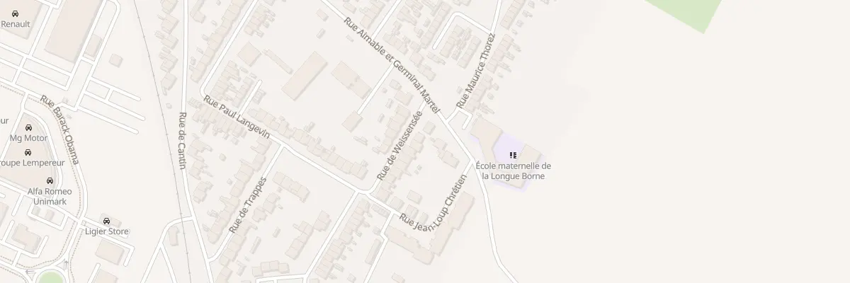 Plan du 2 Rue de Weissensée à Dechy