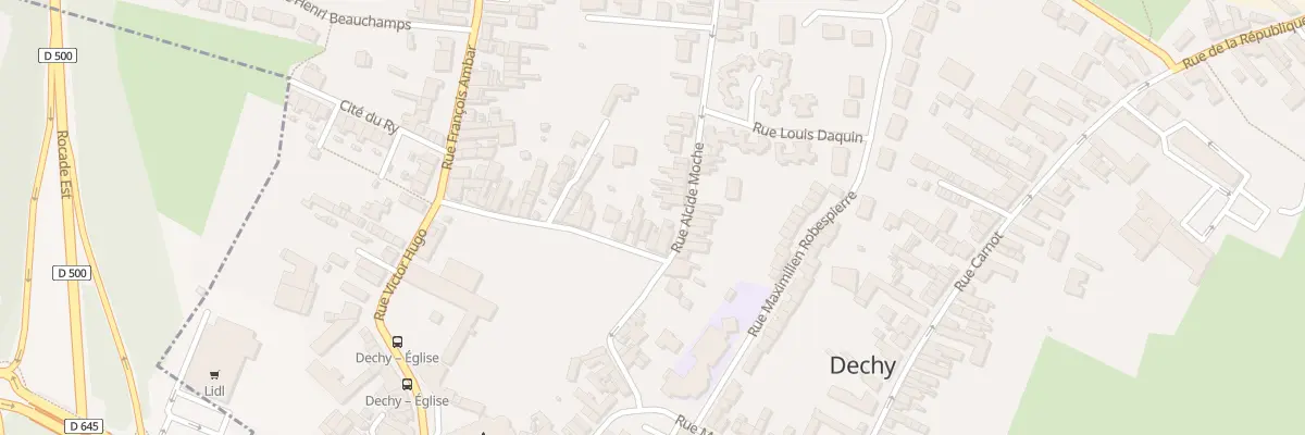 Plan du 24 Rue Emile Zola à Dechy
