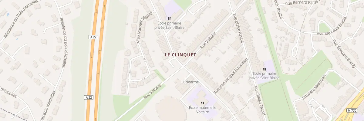 Plan du 470 Rue du Clinquet à Tourcoing