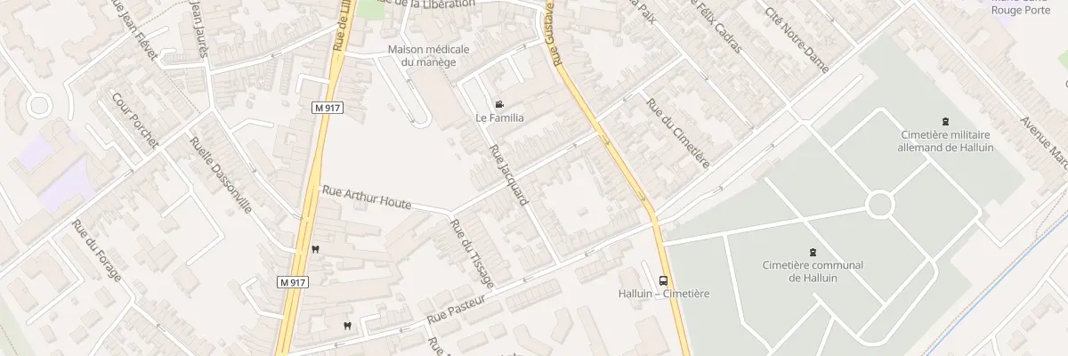 Plan du 22 Rue Arthur Houte à Halluin