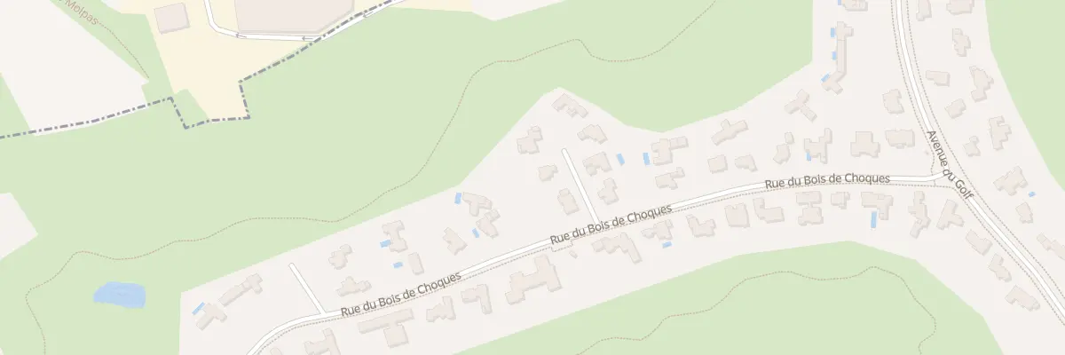 Plan du 697 Rue du Bois de Choques à Mérignies