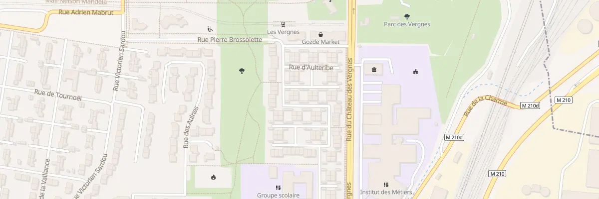 Plan du 54 Rue d’Aulteribe à Clermont-Ferrand