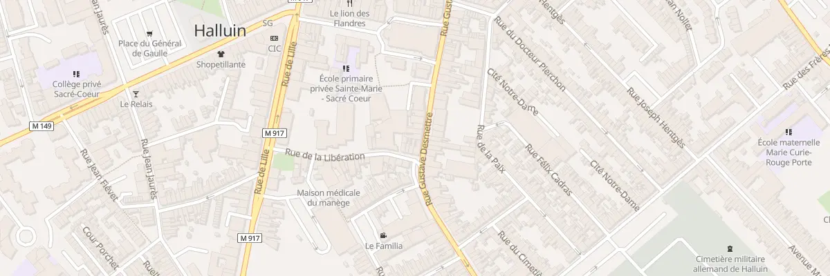 Plan du 66 Rue Gustave Desmettre à Halluin