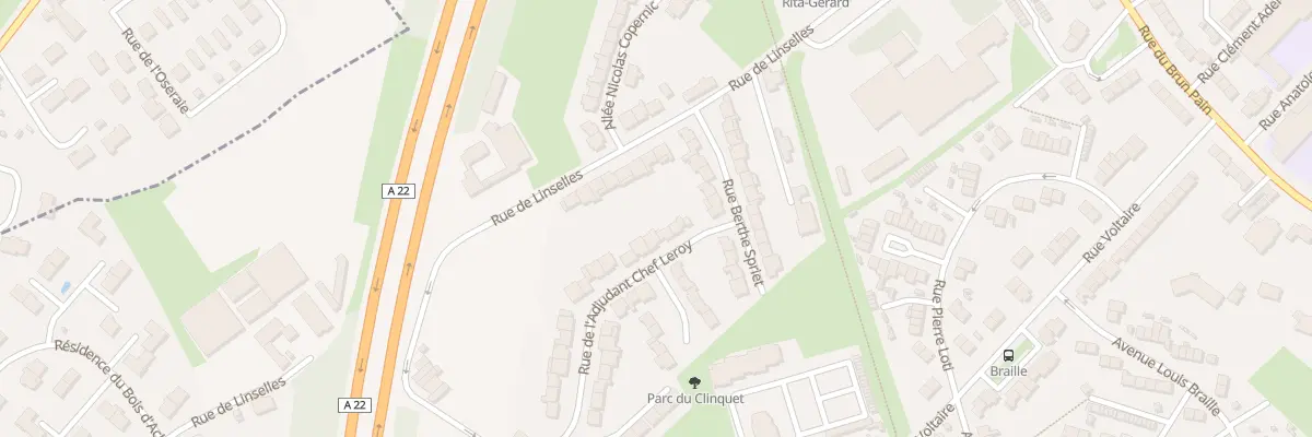 Plan du 10 Rue de l’Adjudant Chef Leroy à Tourcoing