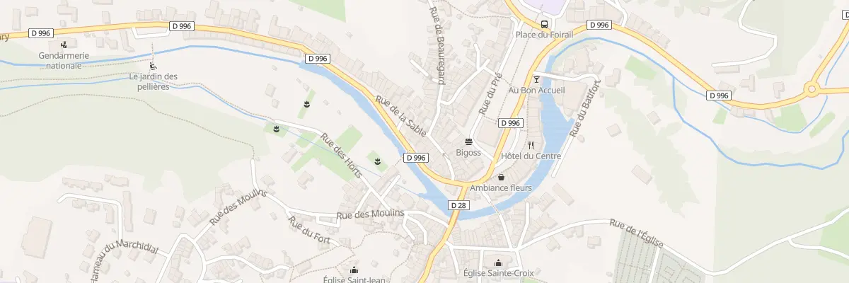 Plan du 24 Quai d’Aubary à Champeix