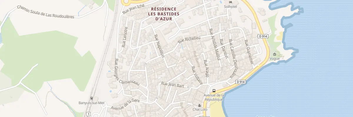 Plan du 2 Rue Convention Nationale à Banyuls-sur-Mer