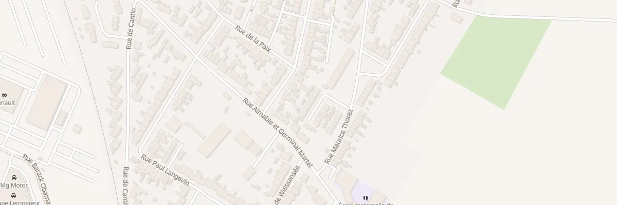 Plan du 8 Rue Romain Rolland à Dechy