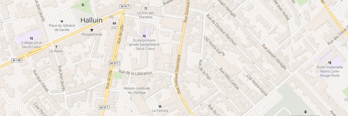 Plan du 62 Rue Gustave Desmettre à Halluin