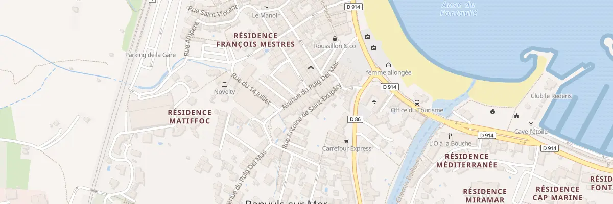 Plan du 17 Av du Puig Del Mas à Banyuls-sur-Mer