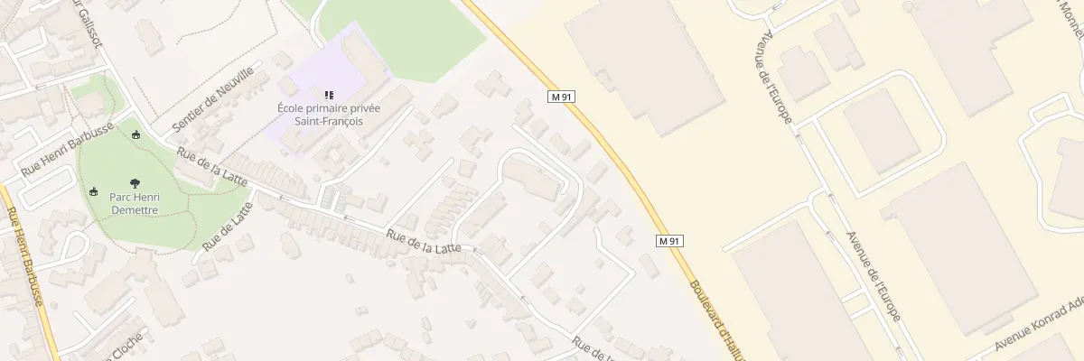 Plan du 43B Rue de la Latte à Roncq